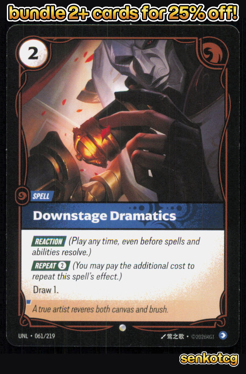 🎴 Downstage Dramatics 061/219 Common Unleashed NM