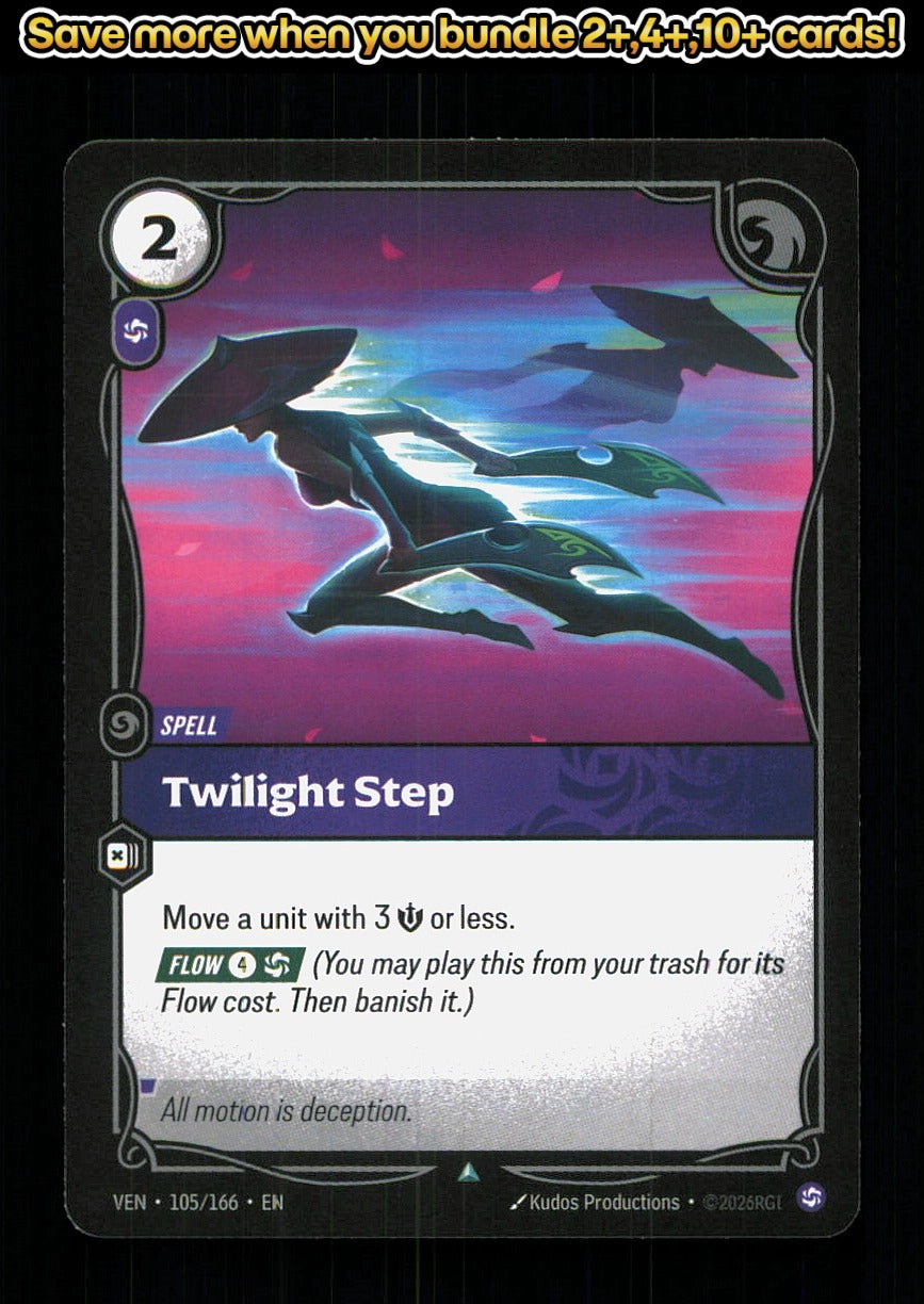 🎴 Twilight Step 105/166 Uncommon Vendetta NM 🎨 Productions