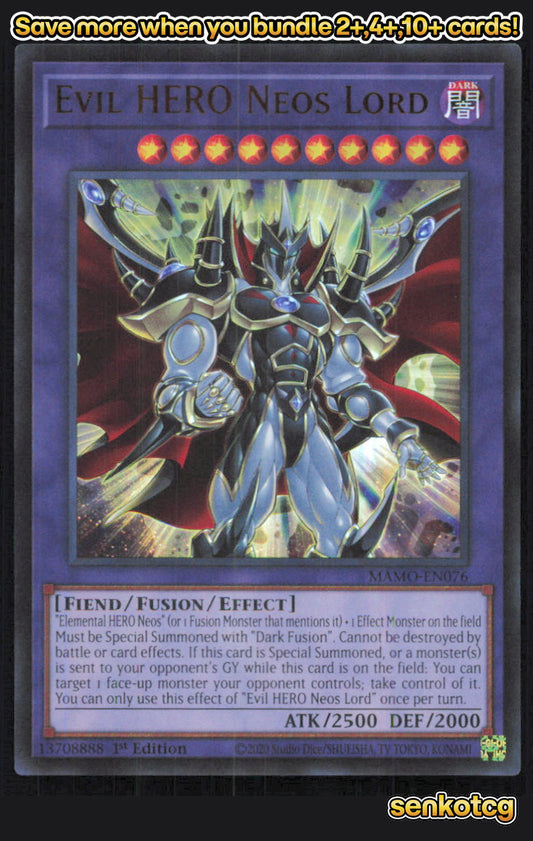🎴 Evil HERO Neos Lord MAMO-EN076 Ultra Rare
