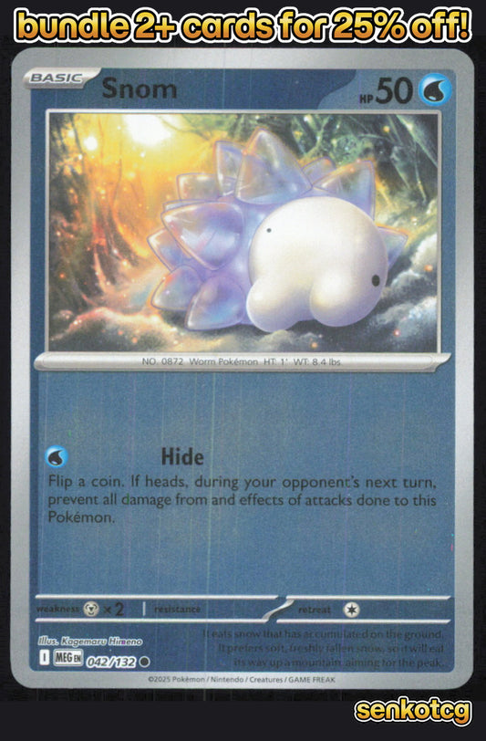 🎴 Snom 042/132 Common Reverse Holo Mega Evolution NM