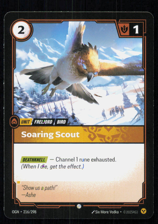 🎴 Soaring Scout 216/298 Common OGN Origins NM